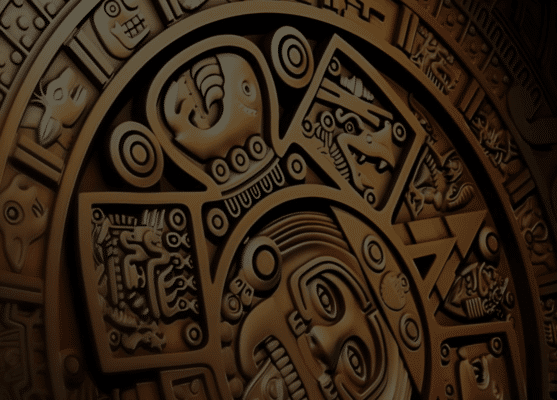 Intricate Aztec calendar carving for Montezuma's Fortune escape room in Deerfield Beach, FL